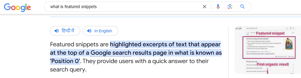 What is Featured Snippets
